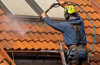 Démoussage et hydrofuge de toiture à Chaugey
